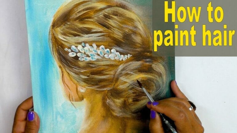can i put acrylic paint in my hair
