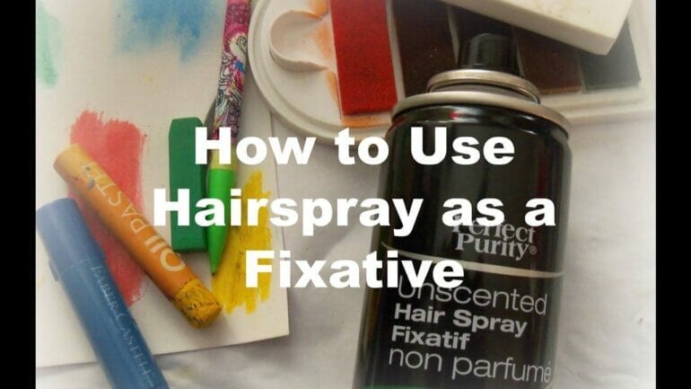 can i use fixative spray on acrylic paint
