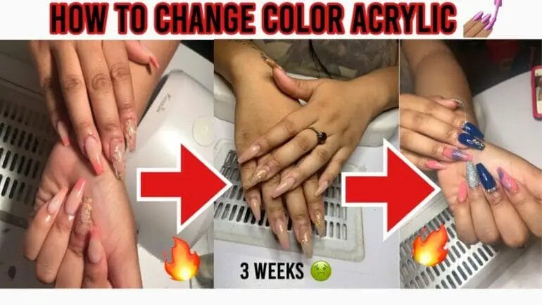can you change acrylic nail color when getting a fill
