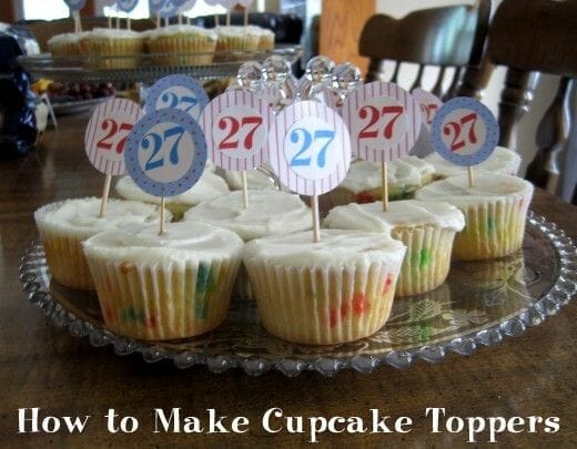 how to make acrylic cupcake toppers
