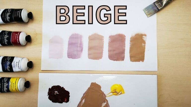 how to make beige with acrylic paint
