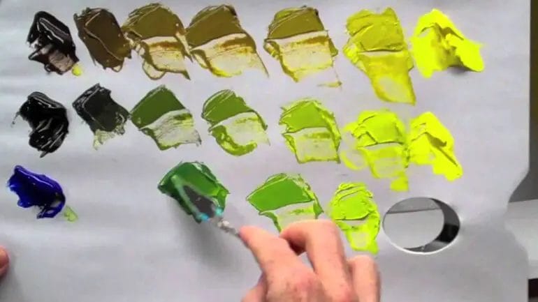 how to make sage green with acrylic paint
