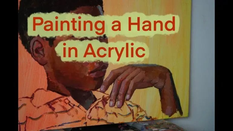 how to paint hands with acrylic
