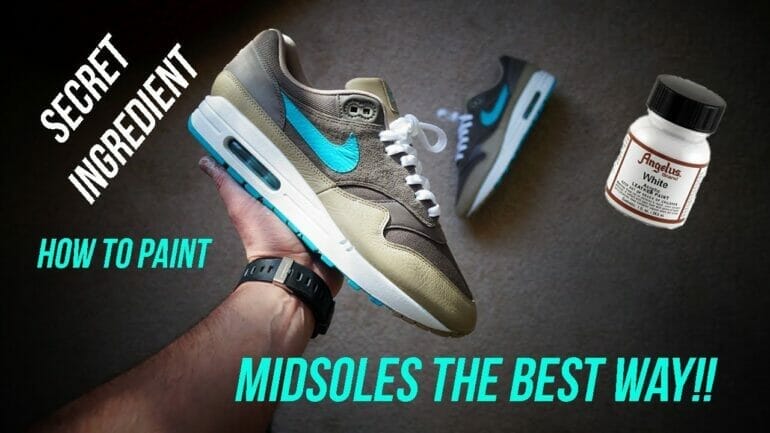 how to paint midsoles without cracking
