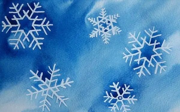 how to paint snowflakes in acrylic
