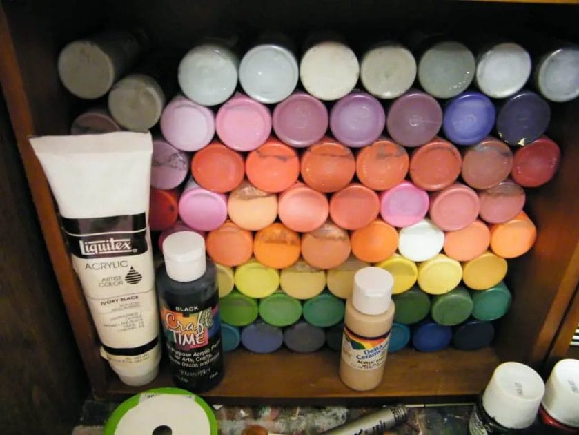 how to store acrylic paints
