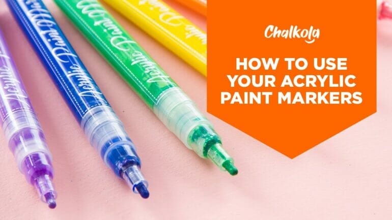 how to use acrylic paint markers
