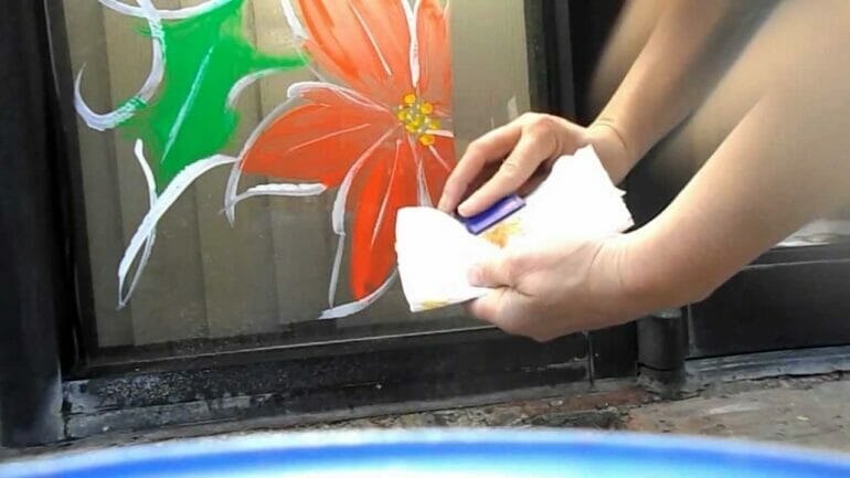 does acrylic paint wash off windows
