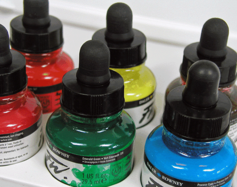 what is acrylic ink used for
