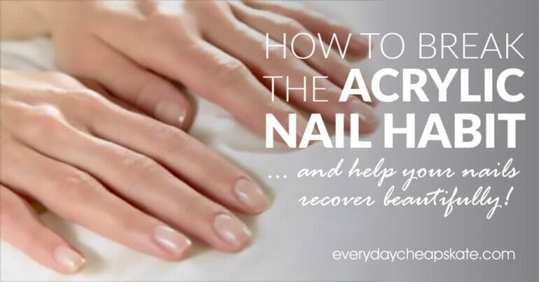 what to do when you break an acrylic nail
