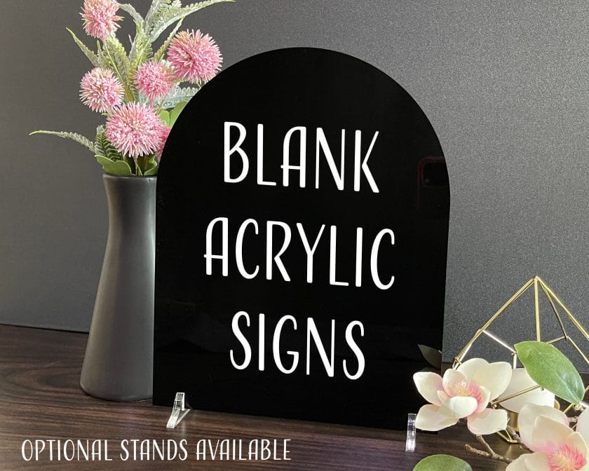where to buy blank acrylic signs
