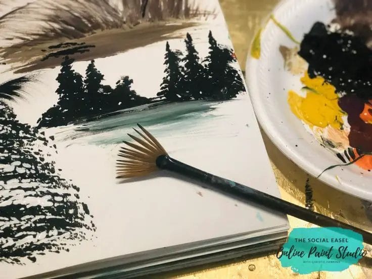 what is a fan brush used for in acrylic painting